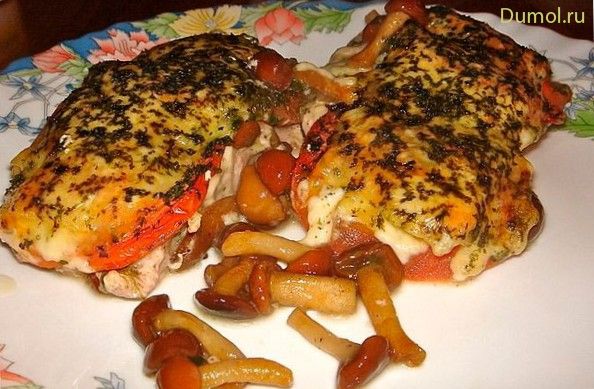 Свинина под шубой с помидорами (свинина, шубой, помидорами) Свинина под шубой с помидорами