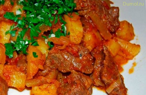 Сытное азу по-татарски