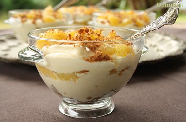 Тирамису с консервированными ананасами