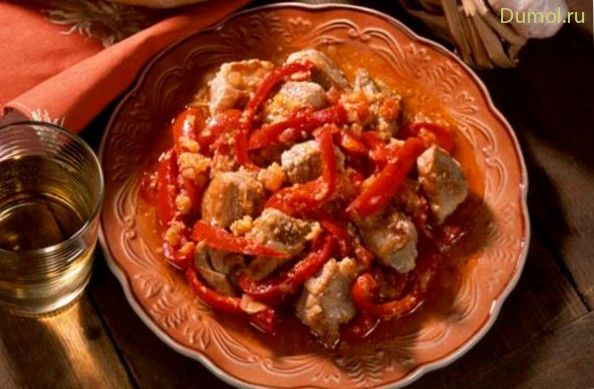 Токитура по-румынски со свининой