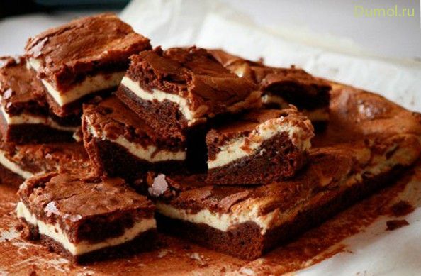 Торт «Брауни» со сливочным сыром (торт, брауни, сливочным) Торт «Брауни» со сливочным сыром
