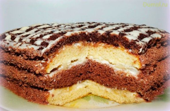 Торт «Машенька» из сметаны и сгущенного молока