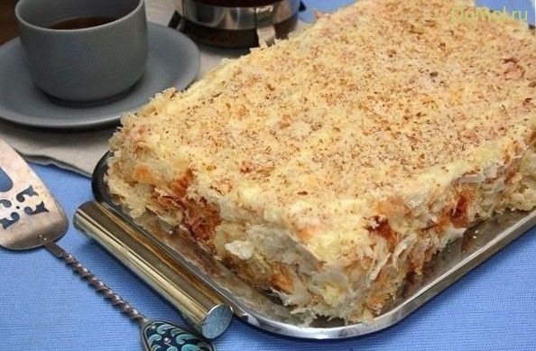 Торт Наполеон с коньяком