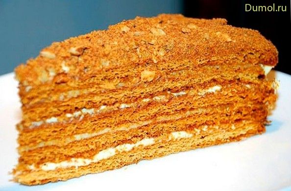 Торт с заварным кремом «Бабушкин Рыжик»