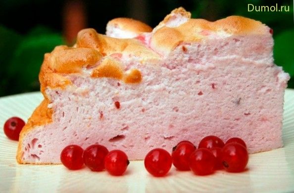 Торт-суфле с ягодами «Розовое облако» (торт-суфле, ягодами) Торт-суфле с ягодами «Розовое облако»