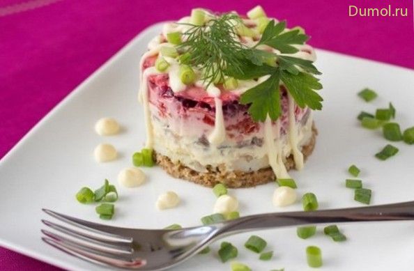 Торжественный лосось под шубой (торжественный, лосось) Торжественный лосось под шубой