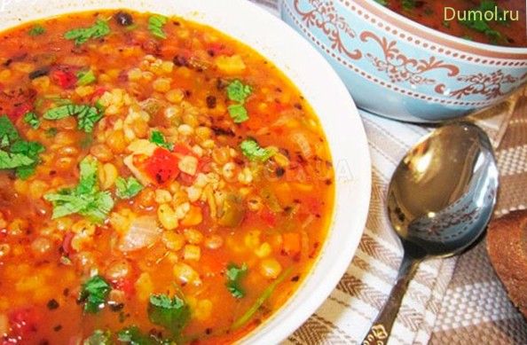 Турецкий чечевичный суп на курином бульоне (турецкий, чечевичный) Турецкий чечевичный суп на курином бульоне