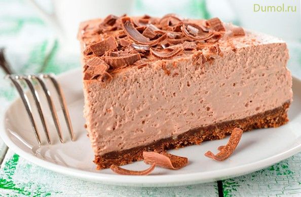 Творожно-шоколадный десерт с печеньем «Юбилейное»