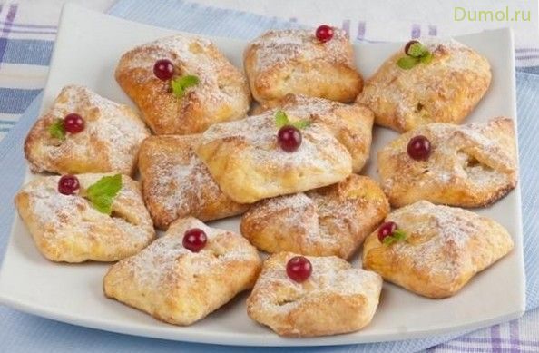 Творожное печенье с начинкой к чаю (творожное, печенье, творог) Творожное печенье с начинкой к чаю