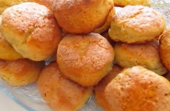 Творожные булочки с лимоном