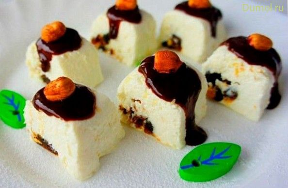 Творожные роллы с фундуком и финиками