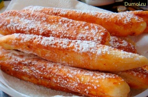 Творожные трубочки на сметане (творожные, трубочки, сметане, творог) Творожные трубочки на сметане