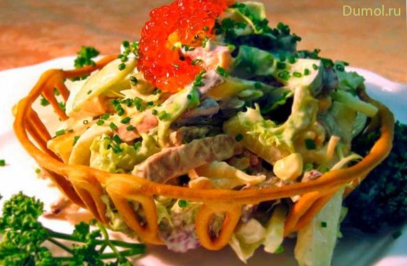 Уникальный салат из обжаренных овощей