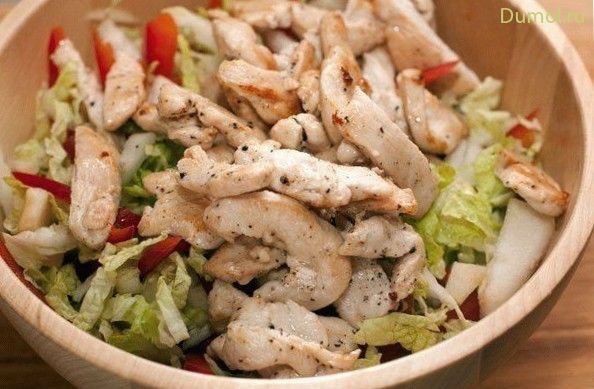 Уникальный салат с куриной грудкой и грибами (уникальный, салат, куриной, жир) Уникальный салат с куриной грудкой и грибами