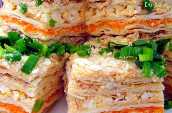 Уникальный слоеный салат «Наполеон» (уникальный, слоеный, салат) Уникальный слоеный салат «Наполеон»