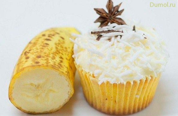 Ванильные банановые кексы