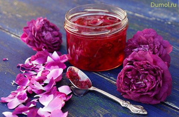 Варенье с лимоном из лепестков розы