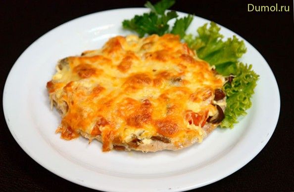 Весьма вкусная свинина под сыром