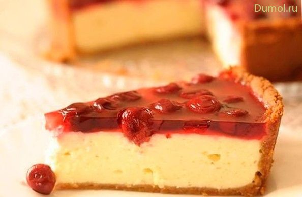 Вишневый чизкейк с домашним творогом