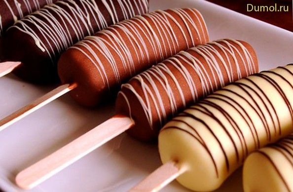 Замороженные бананы в шоколадной глазури (замороженные, бананы) Замороженные бананы в шоколадной глазури