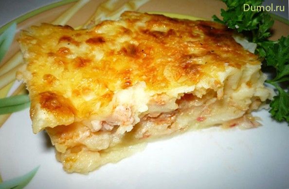 Запеканка картофельная с фаршем по-русски