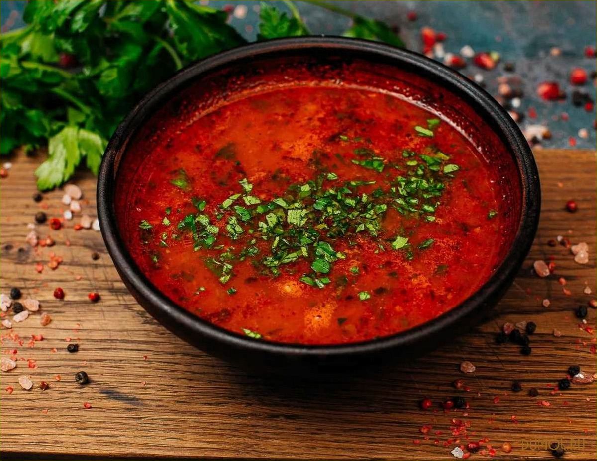 Острый суп харчо: рецепт и секреты приготовления