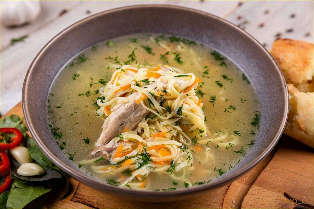 Рецепт быстрого супа с курицей