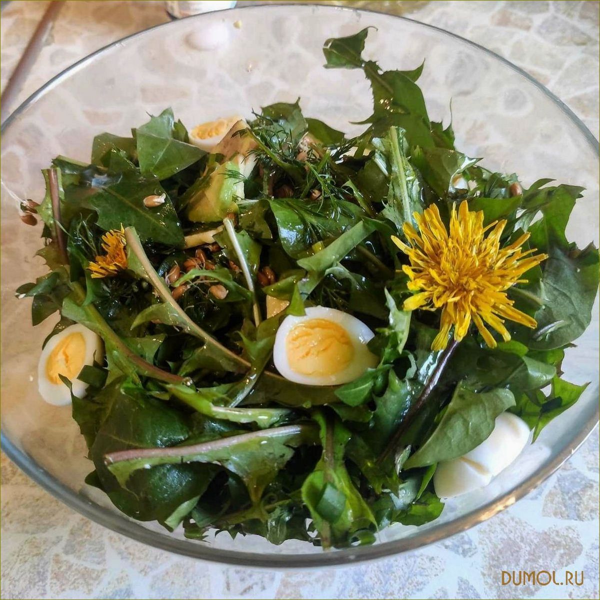 Салат из одуванчиков: вкусное и полезное блюдо