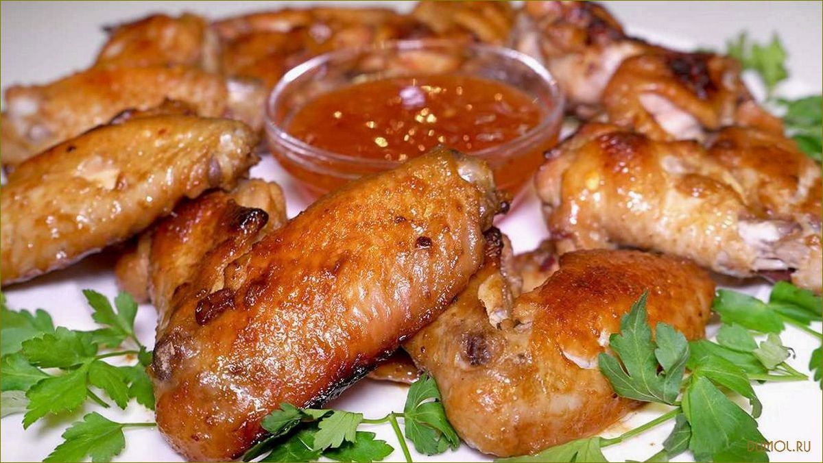 Рецепт куриных крылышек в медово-чесночном маринаде