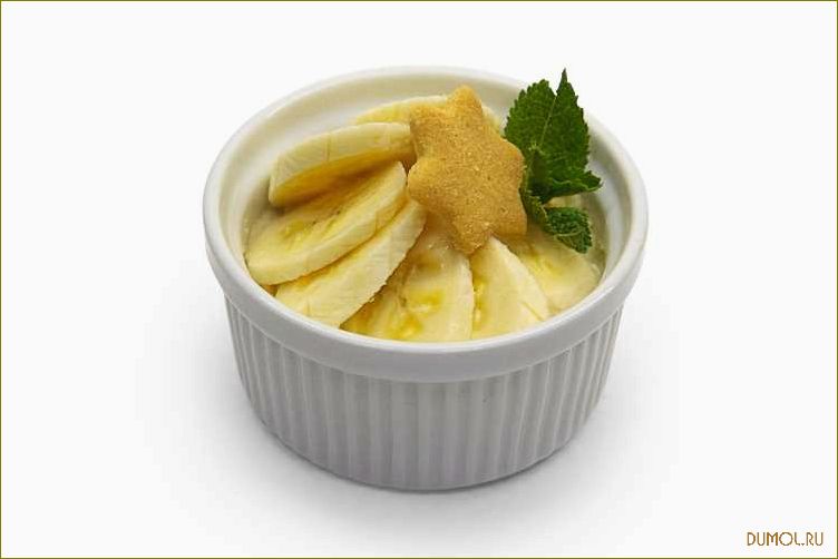 Рецепт заварного крема с бананом