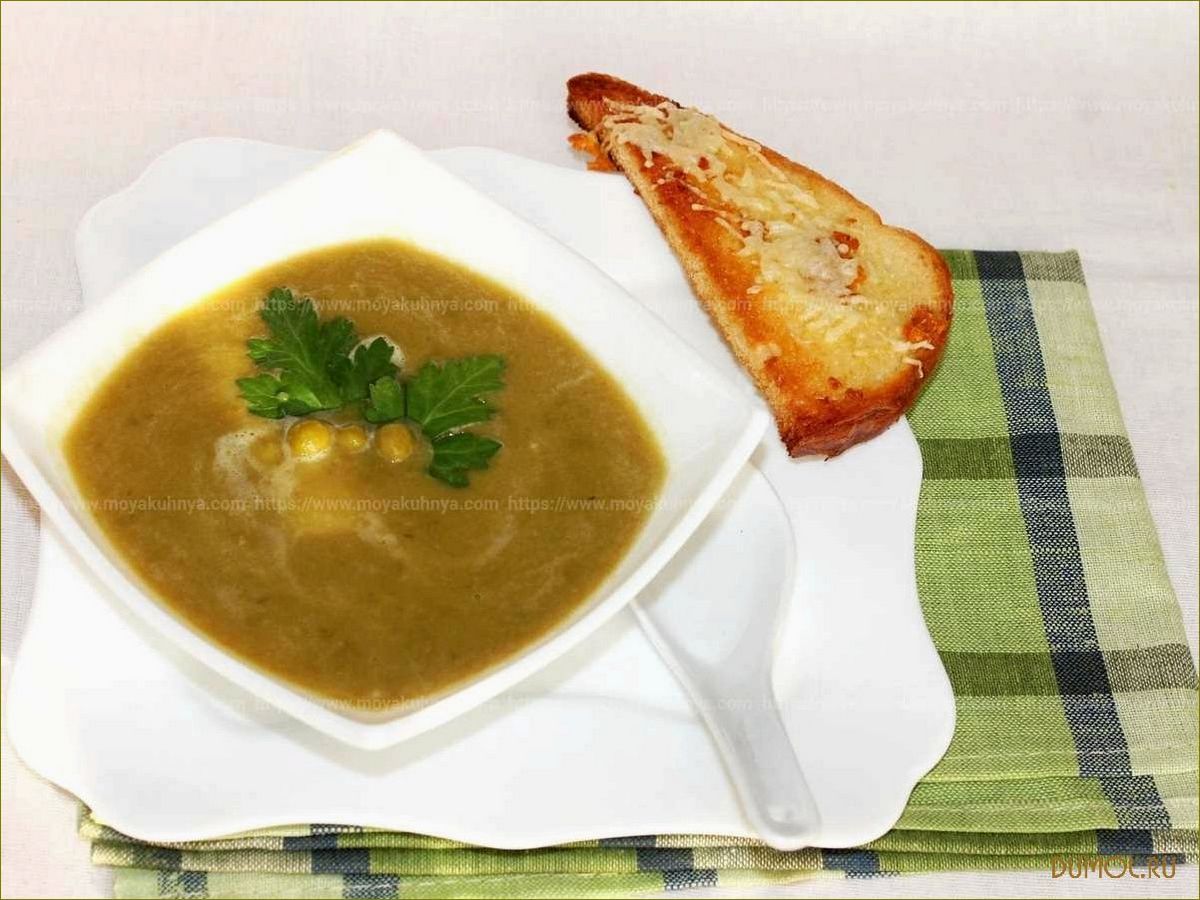 Вегетарианский гороховый суп в мультиварке