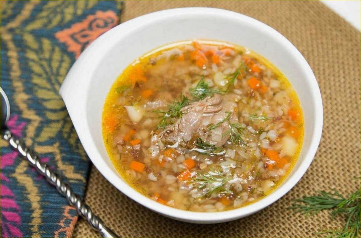 Гречневый суп классический