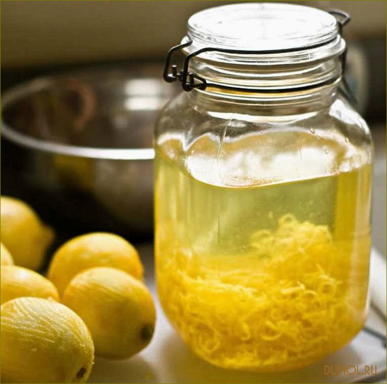 Домашний лимончелло: рецепт и секреты приготовления