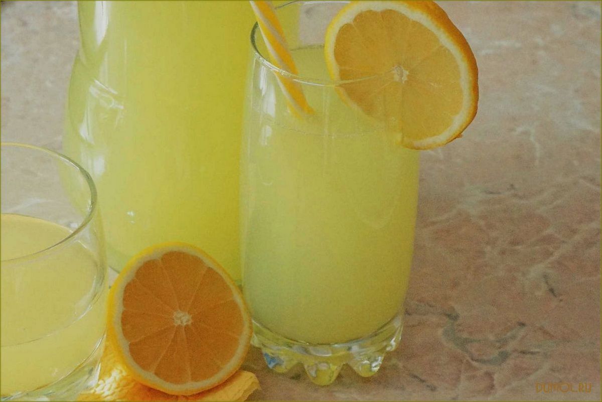 Лимонад из лимона: рецепты и секреты приготовления