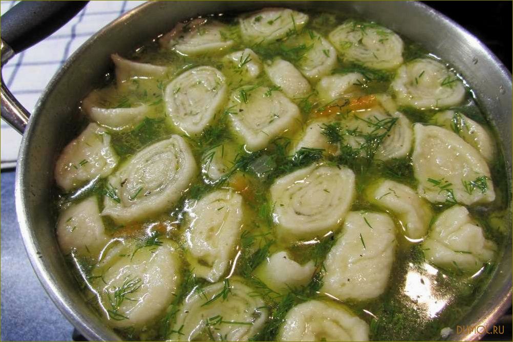 Рецепт приготовления галушек для супа