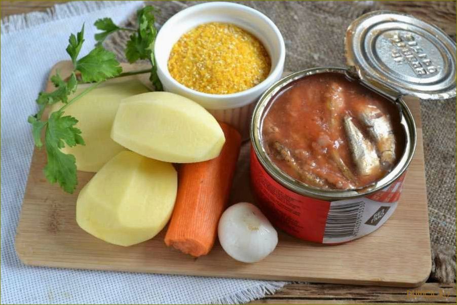Рецепт супа из кильки в томатном соусе