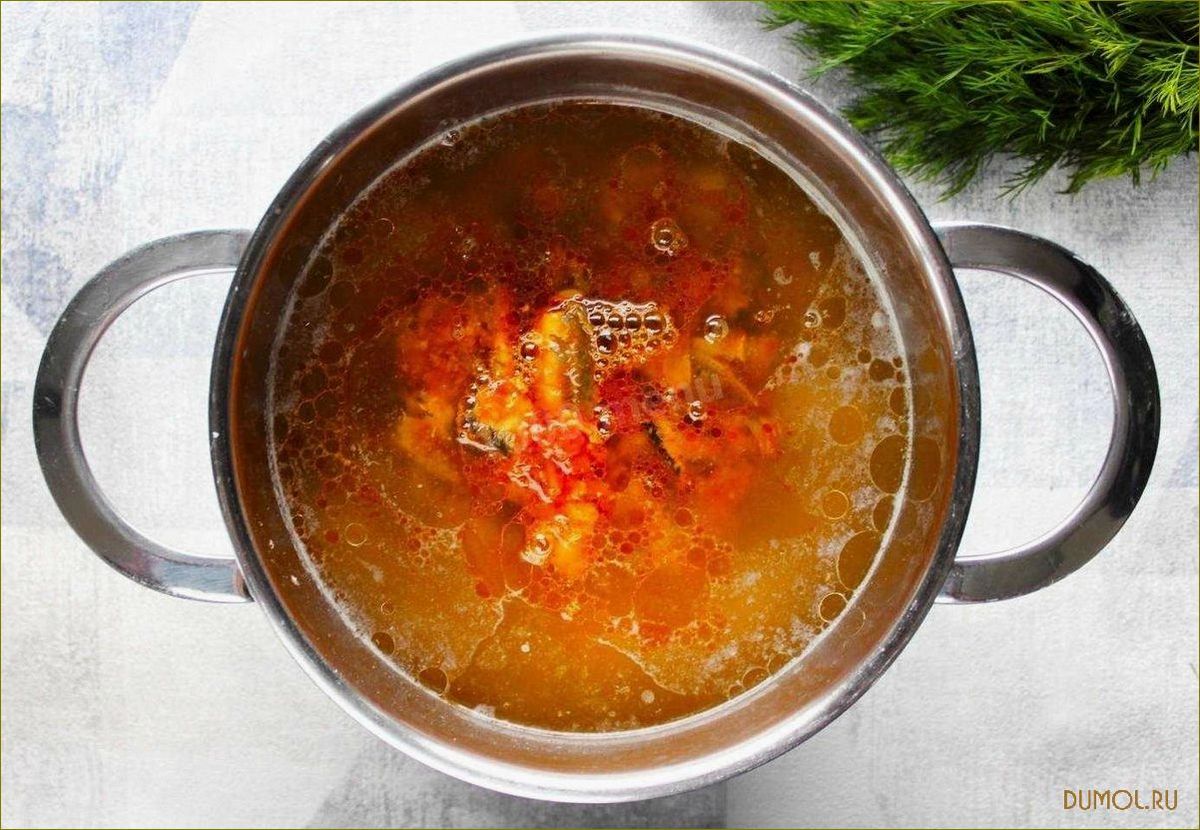 Рецепт супа из кильки в томатном соусе