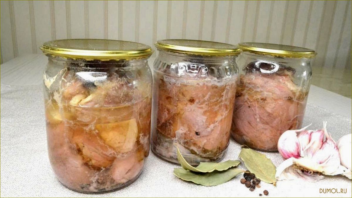 Тушенка из свинины в духовке