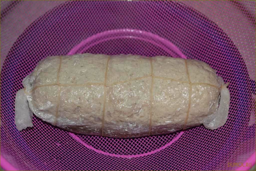 Домашняя колбаса в пищевой пленке