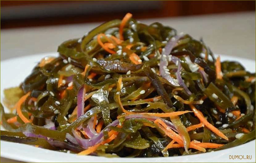 Салат из сухой морской капусты: рецепты и полезные свойства