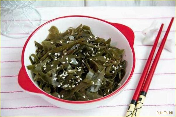 Салат из сухой морской капусты: рецепты и полезные свойства