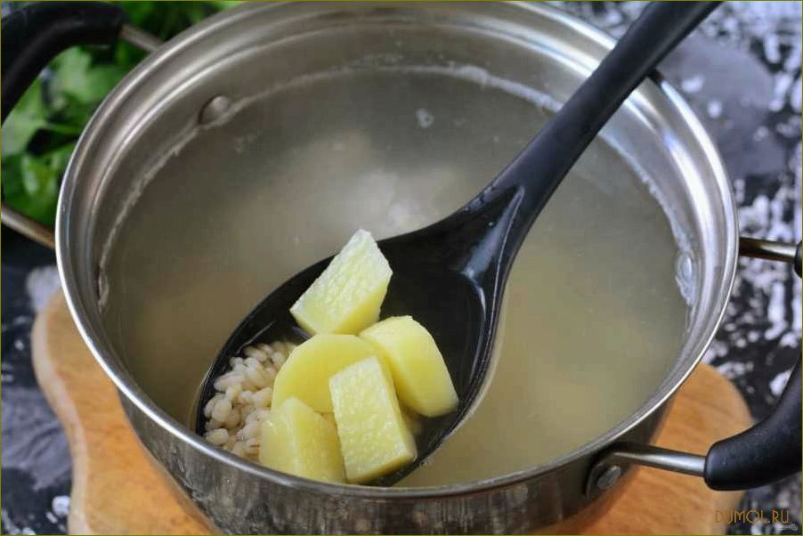 Рецепт супа из индейки с перловкой