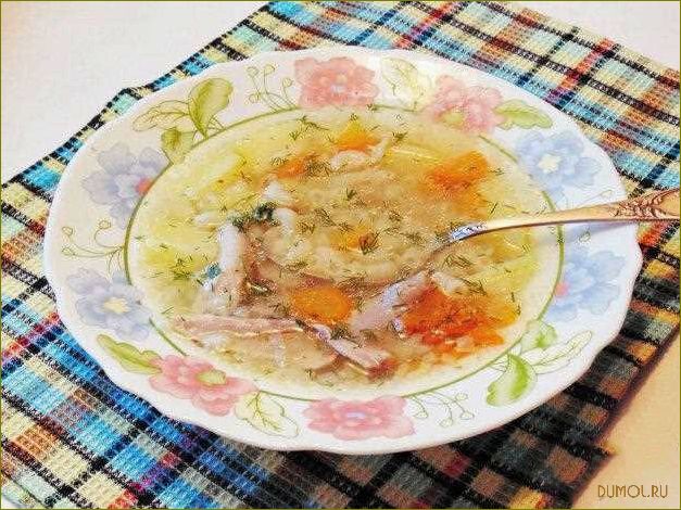Рецепт супа с рожками