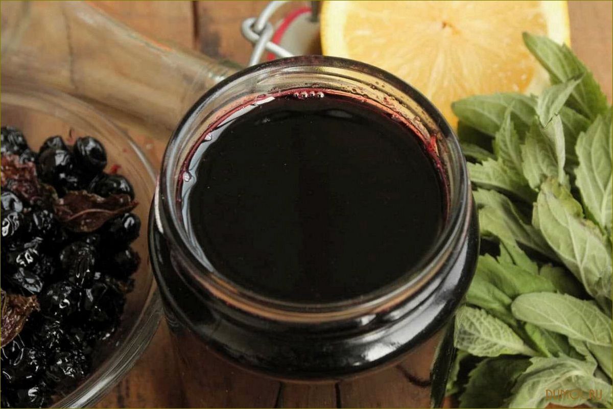 Сироп из черноплодной рябины: рецепты приготовления и полезные свойства