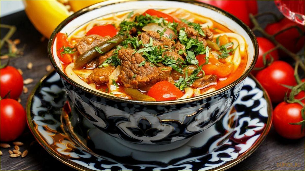 Лагман по-узбекски: рецепт приготовления и особенности блюда