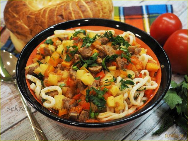 Лагман по-узбекски: рецепт приготовления и особенности блюда