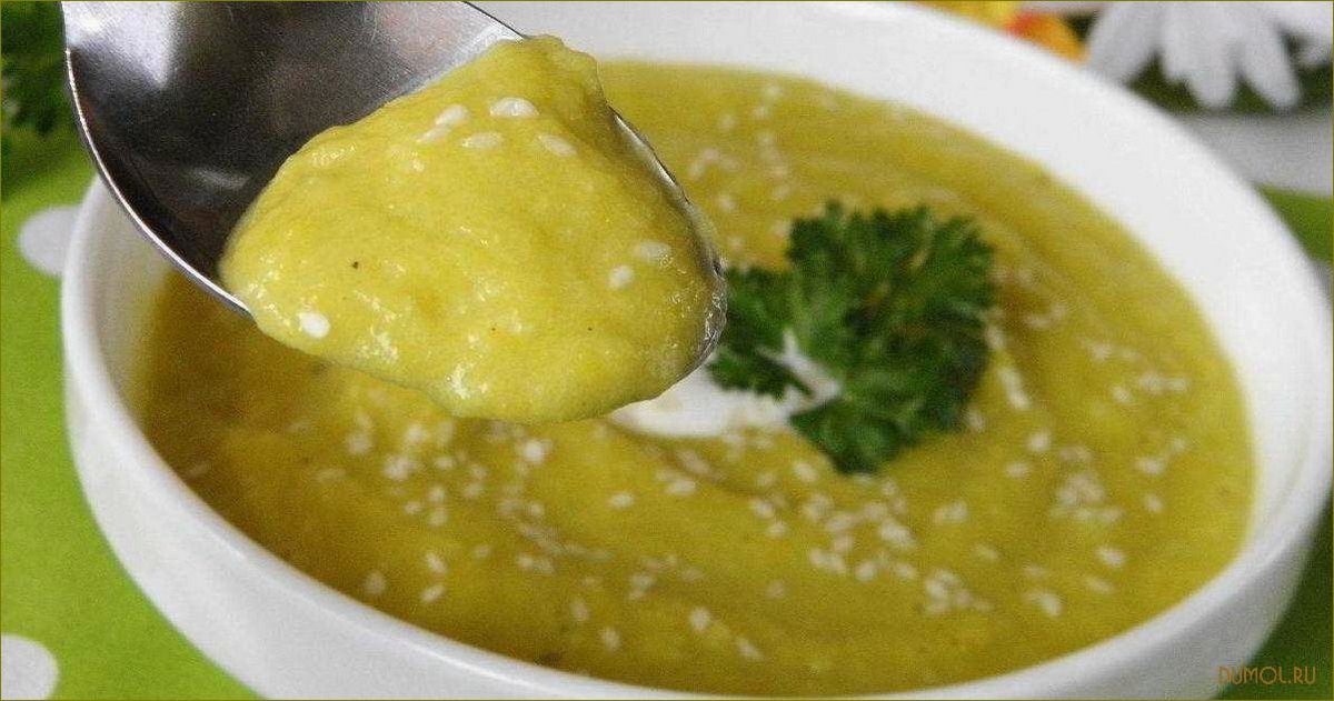 Суп-пюре из кабачков: рецепты и полезные свойства
