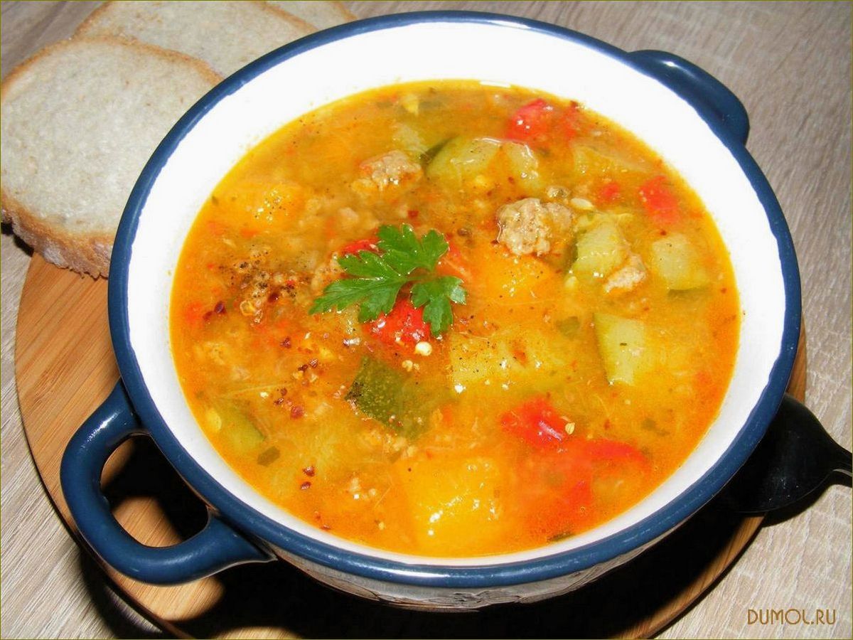 Рецепт супа из кабачков и картофеля
