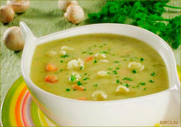 Рецепт супа с ветчиной и сыром