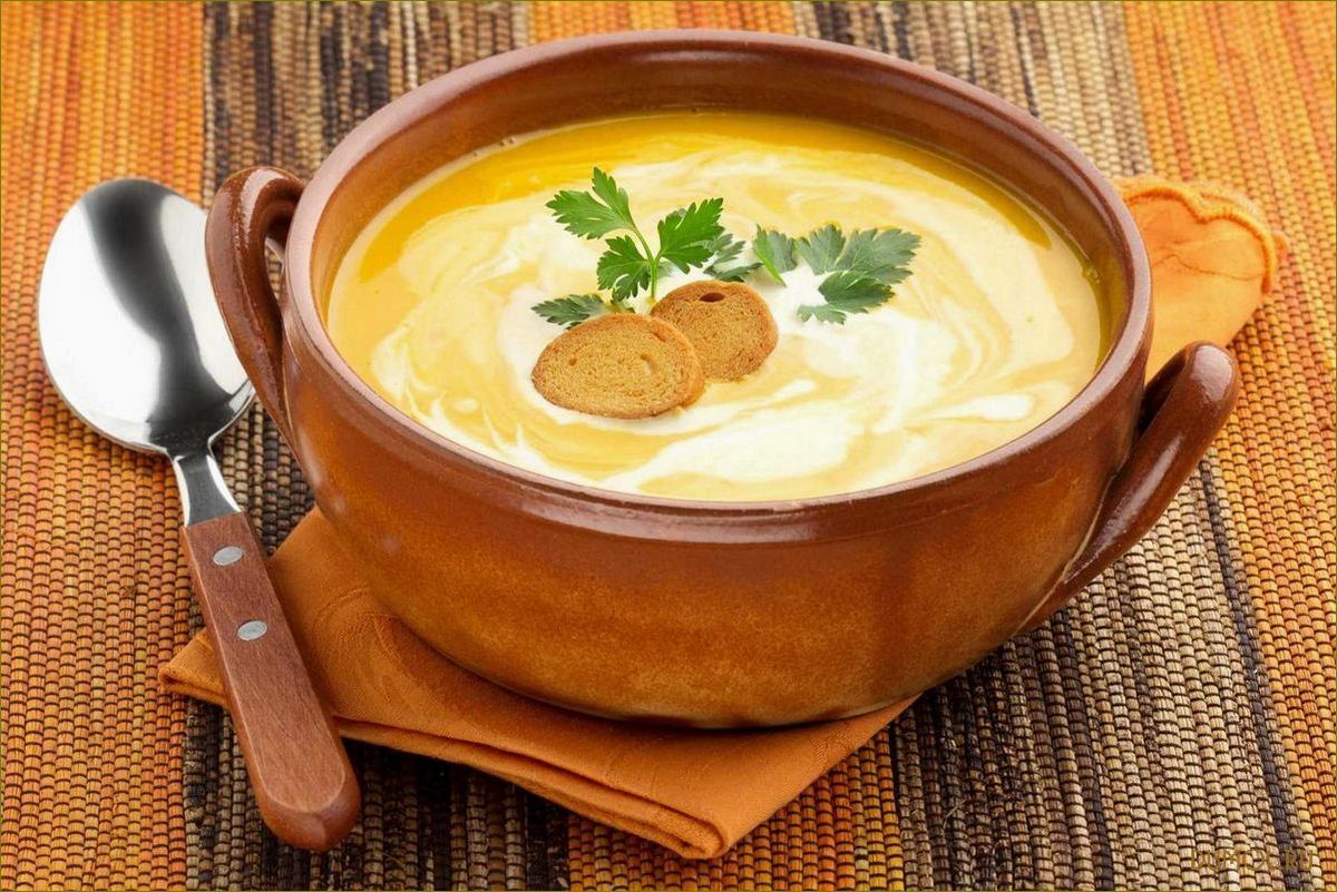 Тыквенный суп с сыром